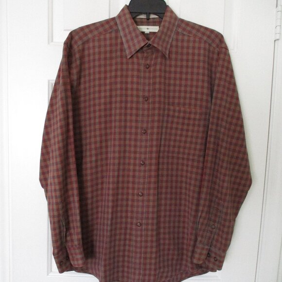 Joseph Abboud Mens L/S Brick Cotton Button Down Casual Shirt - Size 15.5/33 or M - Picture 3 of 3